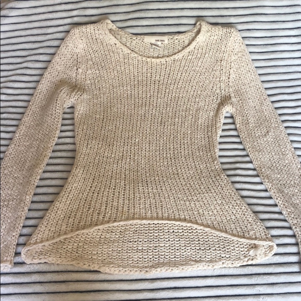 Knit High-Low Sweater